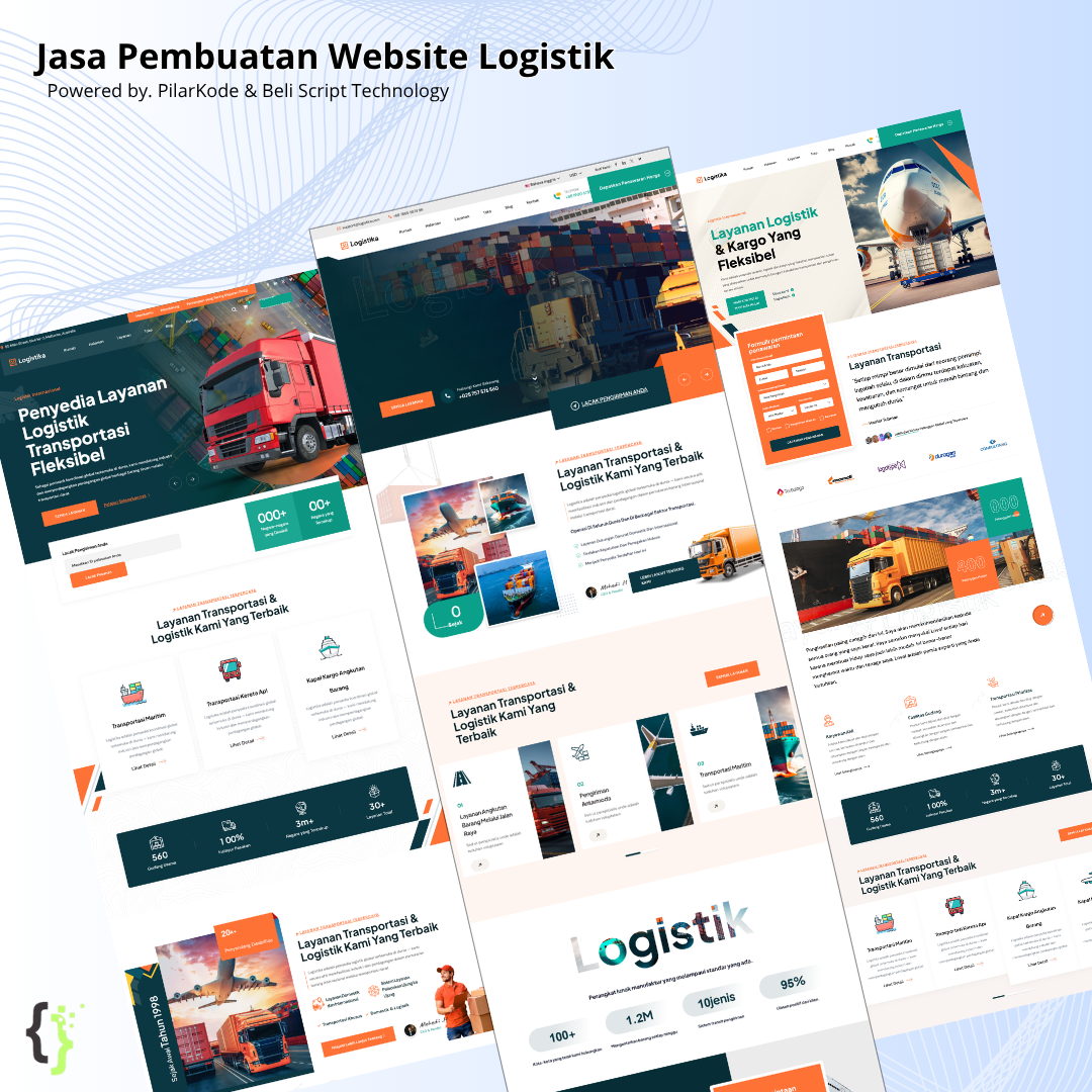 Jasa Website Logistik & Ekspedisi Profesional: Solusi Branding Bisnis Cargo & Trucking