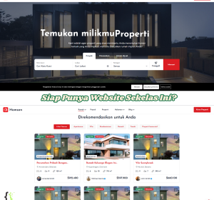 Website Properti & Real Estate Premium (Full System) - Siap Pakai