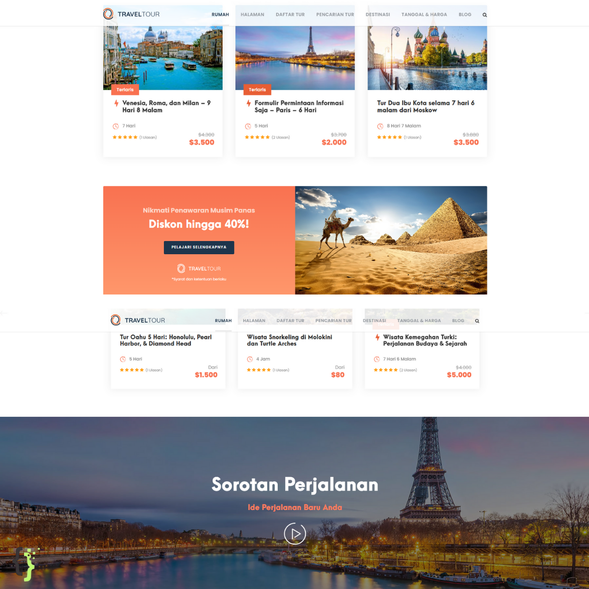 Jasa Pembuatan Website Travel Agent & Landing Page dengan Sistem Booking Otomatis Terlengkap 2026