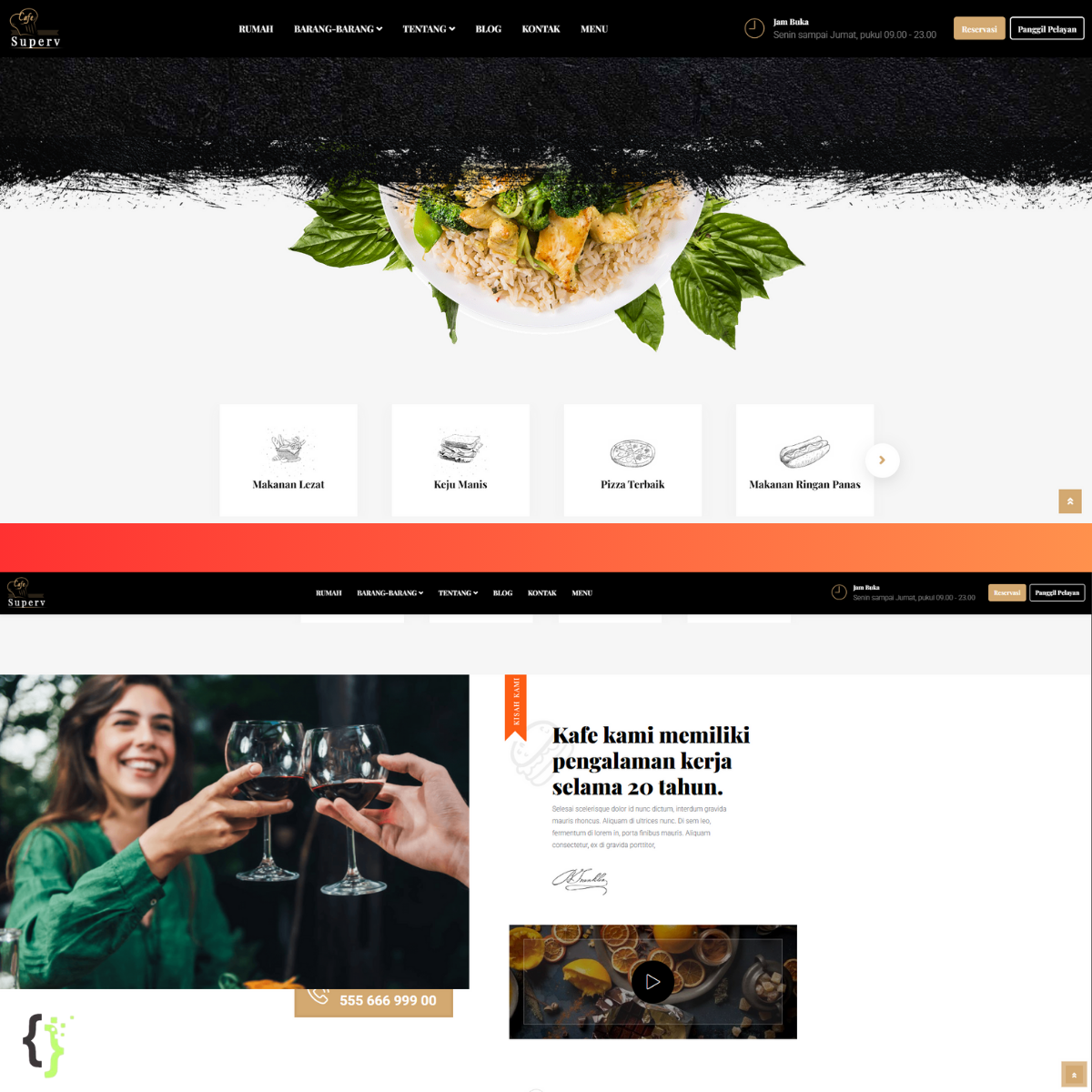 Jasa Pembuatan Website & Sistem Kasir Restoran Online (Support POS + PWA + QRIS)