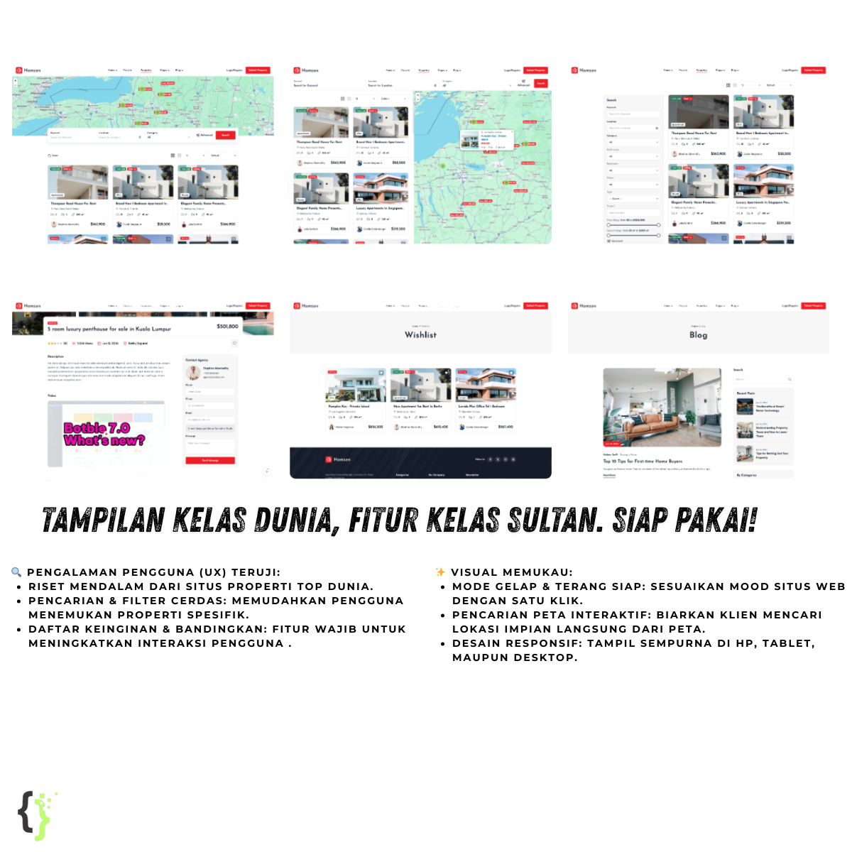 Website Properti & Real Estate Premium (Full System) - Siap Pakai