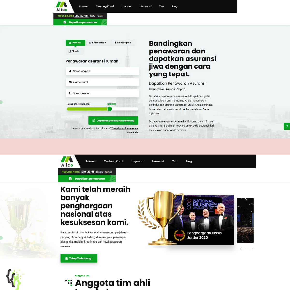 Jasa Pembuatan Website Asuransi Profesional – SEO Friendly & High Conversion